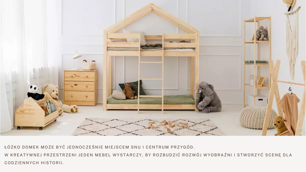 Łóżko domek jako centrum przygód